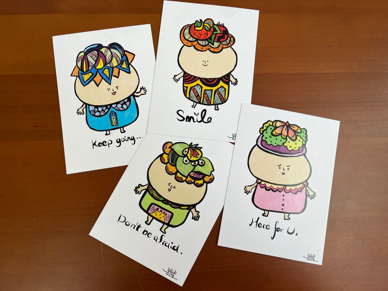 【The Fatty Fairies Postcard Collection - Cards & Postcards - Paper 
