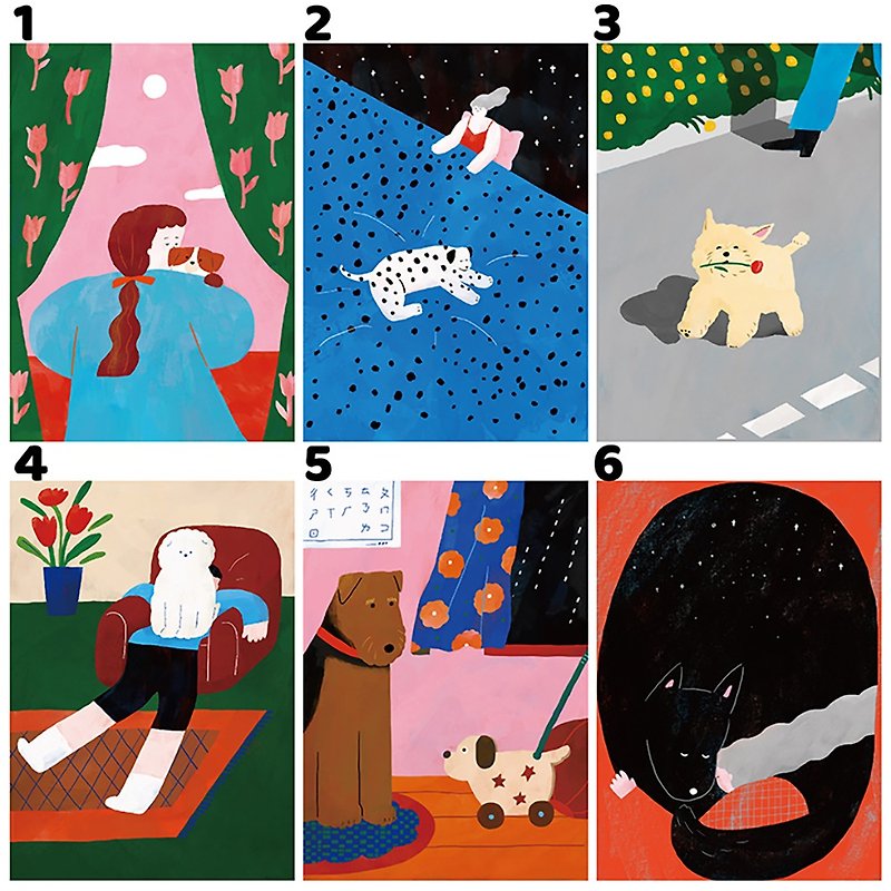 Dog Days Series Poster (Thick Pound Ivory Card) - โปสเตอร์ - กระดาษ หลากหลายสี