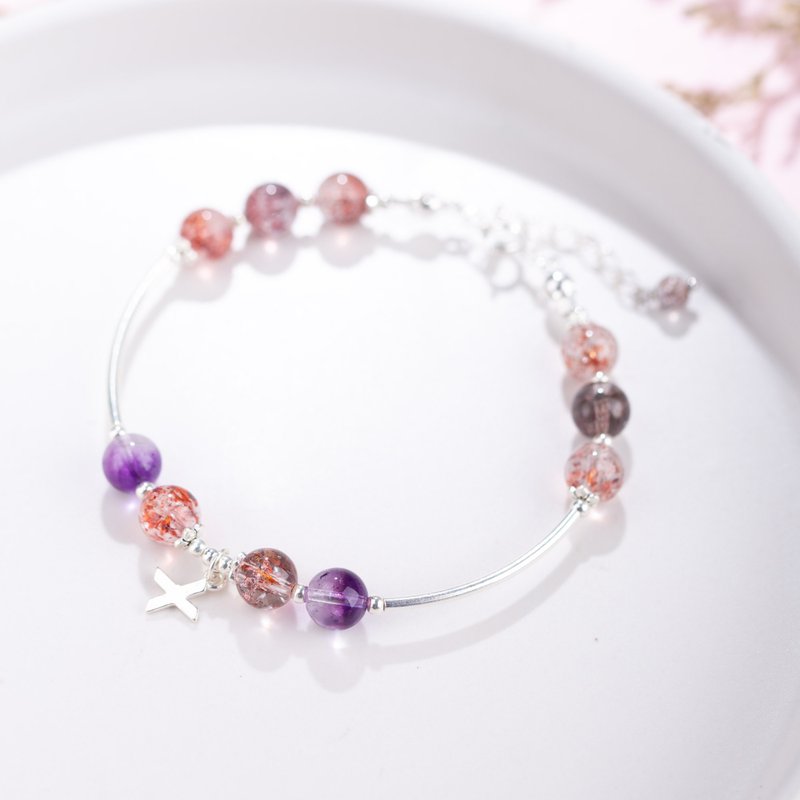 Super Seven, 925 Sterling Silver Findings Bracelet - สร้อยข้อมือ - เครื่องเพชรพลอย หลากหลายสี