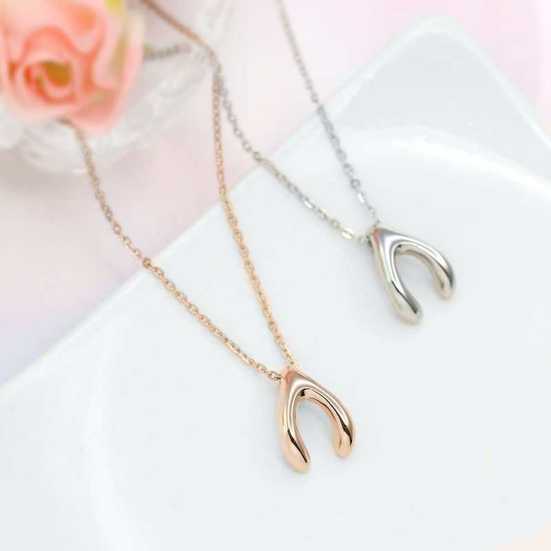 [Valentine&#39;s Day Gift] Wishing Bone Necklace Necklace I Anti-allergic Medical Steel Work