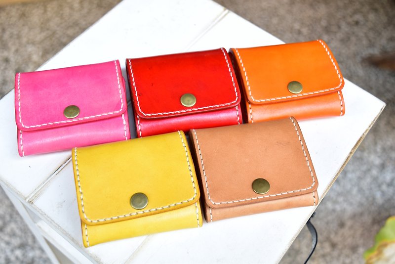 Colorful Warm Wallets - กระเป๋าใส่เหรียญ - หนังแท้ หลากหลายสี