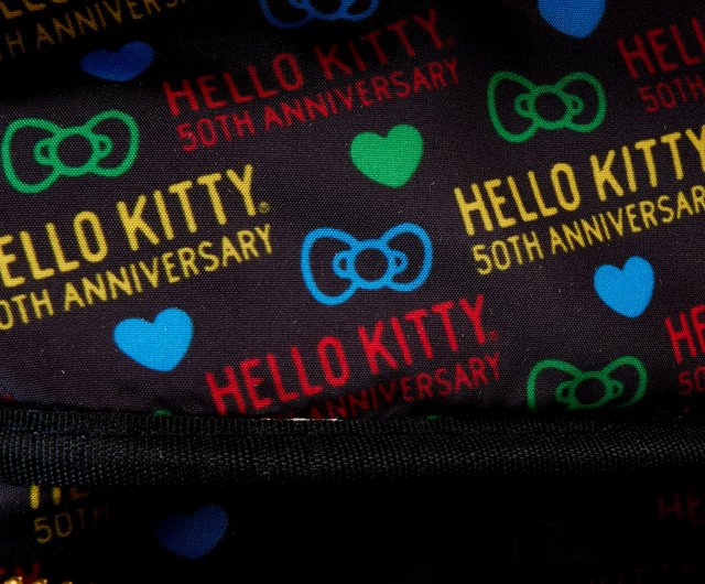 LOUNGEFLY サンリオ ハローキティ 50 ウエストバッグ ラウンジフライ ハローキティ 50周年記念キャラクターウエスト