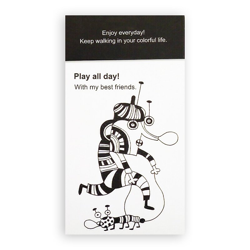 Portable Note Paper (White) Play all day! - กระดาษโน้ต - กระดาษ ขาว