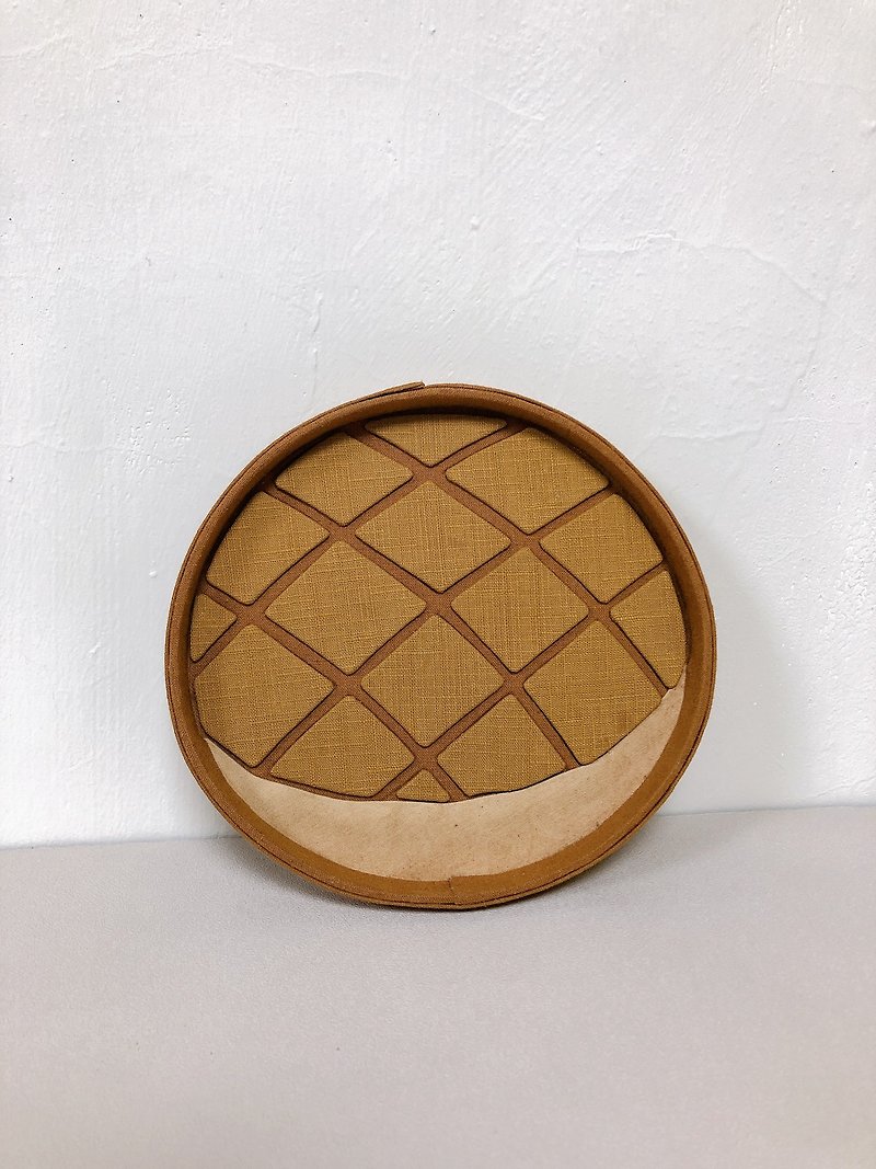 Pineapple Bread Tray Cloth Box - ของวางตกแต่ง - ผ้าฝ้าย/ผ้าลินิน 