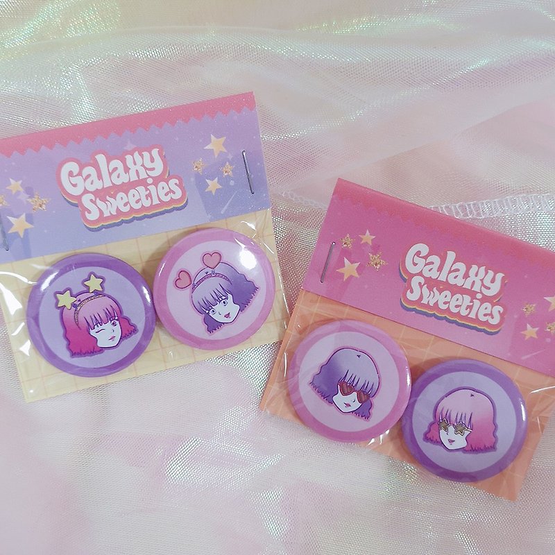 Original Character Galaxy Sweeties Pin - เข็มกลัด/พิน - โลหะ หลากหลายสี