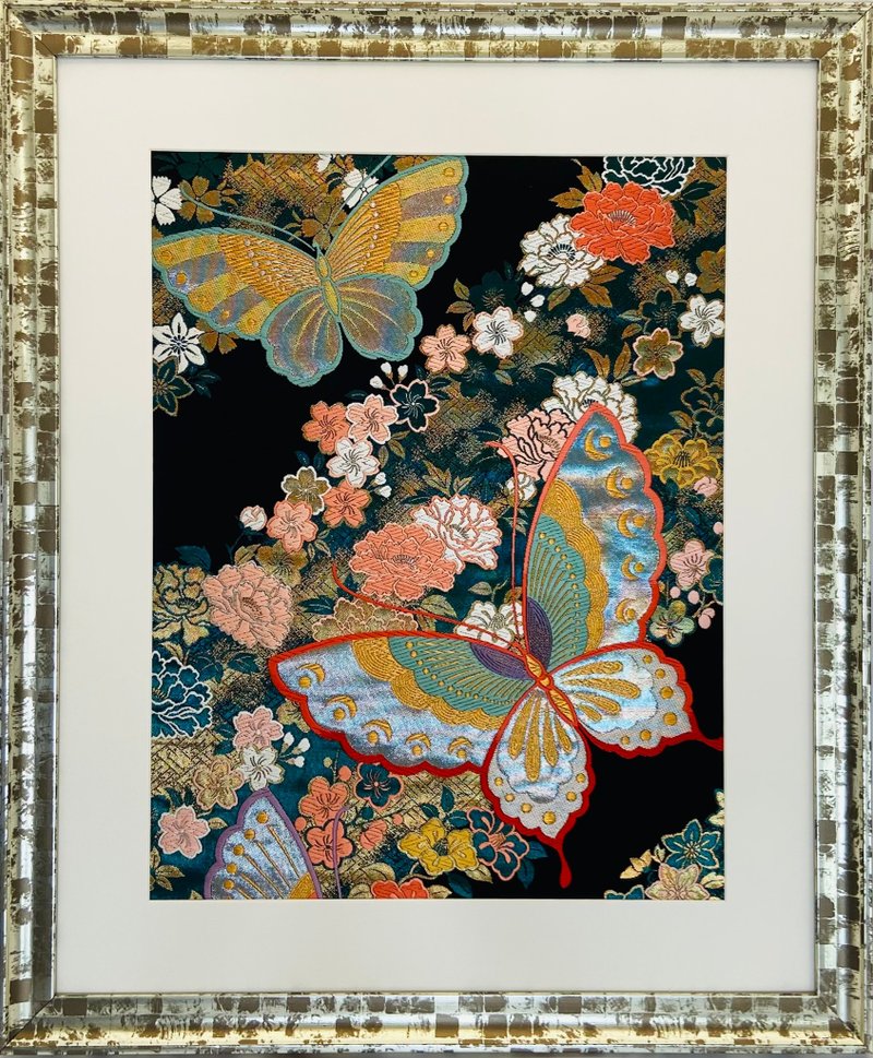 花に蝶 - 壁貼/牆壁裝飾 - 其他材質 黑色