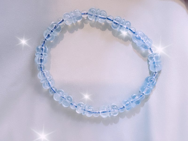 Aquamarine Vajra Baby - Bracelets - Semi-Precious Stones Blue