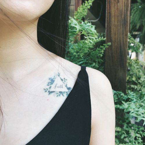 My dear Tattoo | 綠色奇蹟| 2入紋身貼紙 花草系微刺青 手繪植物