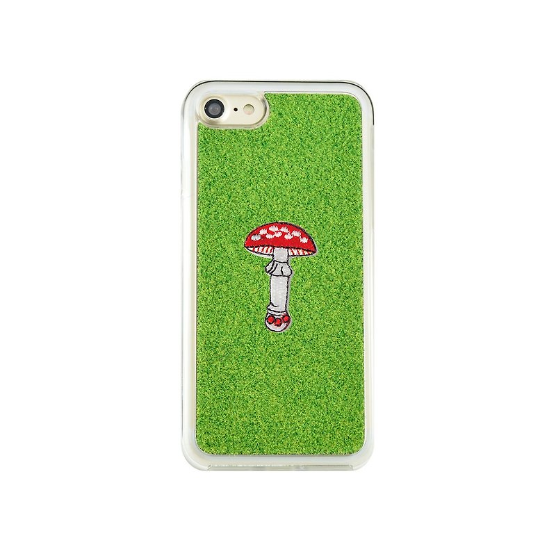 Shibaful -Mill Ends Park Kyototo Mushroom for iPhone（3 types） - Phone Cases - Waterproof Material Green