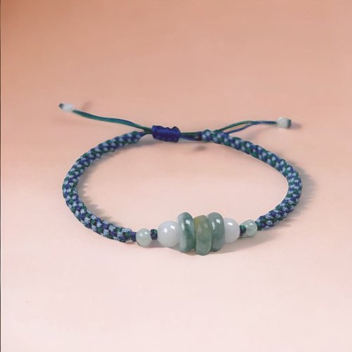 瓔珞珠寶盒 E.L.Jewelry Box 【萬事亨通】冰種翡翠路路通編織手鍊 | 天然緬甸A貨翡翠 | 送禮