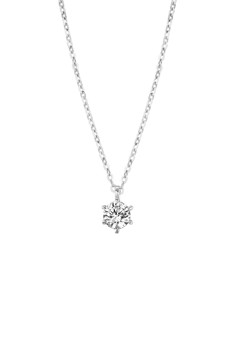 0.10 carat necklace 3126 - Necklaces - Precious Metals 