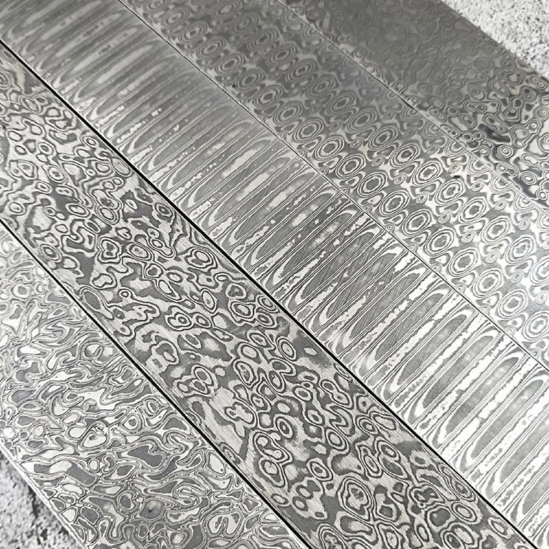 鍛打花紋鋼條, 鋼胚, 大馬士革刀坯, 用於製作大馬士革刀 - 金工/飾品 - 不鏽鋼 