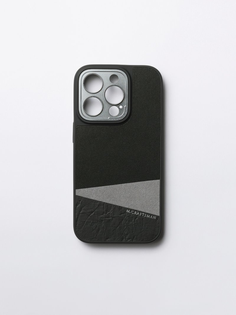 iPhone 14 手機殻 (灰色) CAMGUARD 加強保護 鏡頭位置 - 手機殼/手機套 - 真皮 灰色