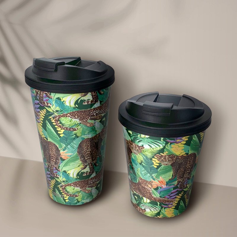 【Avanti】GOCUP Double Wall Coffee Cup - Tropical Leopard - Vacuum Flasks - Stainless Steel 