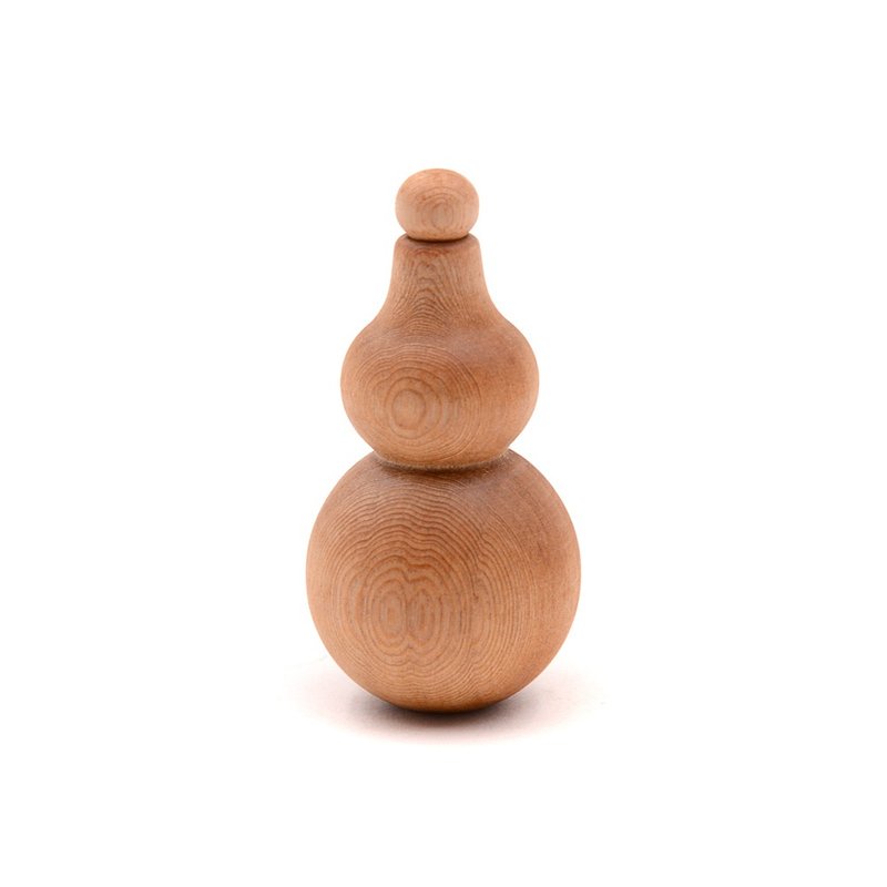 Taiwanese cypress small gourd | a symbol of fortune placed at home or in the office to attract wealth - Items for Display - Wood Gold