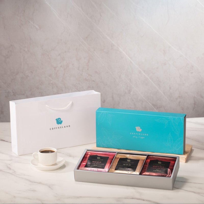 COFFEELAND | 伴手禮盒-9入濾掛咖啡-金萃款(繽紛/胡桃鉗/濃情) - 咖啡/咖啡豆 - 新鮮食材 藍色