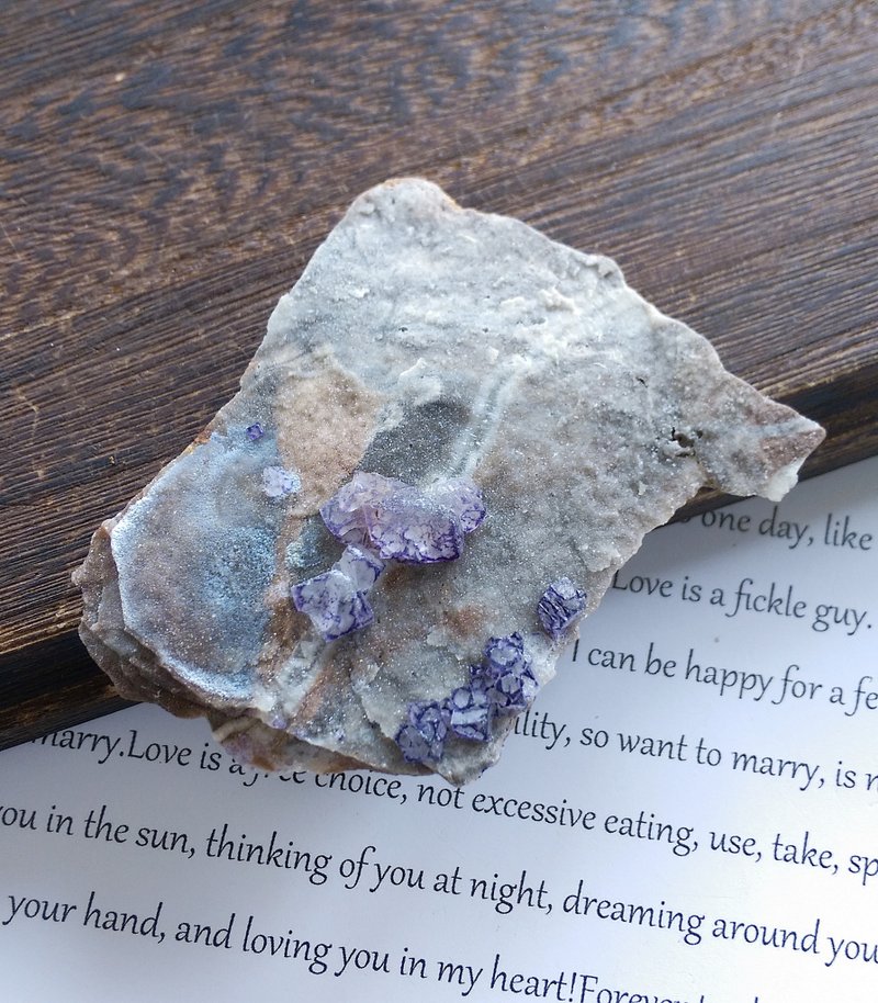 Fluorite 貴州產地 紫邊螢石 天然礦石 原礦 - 擺飾/家飾品 - 其他材質 