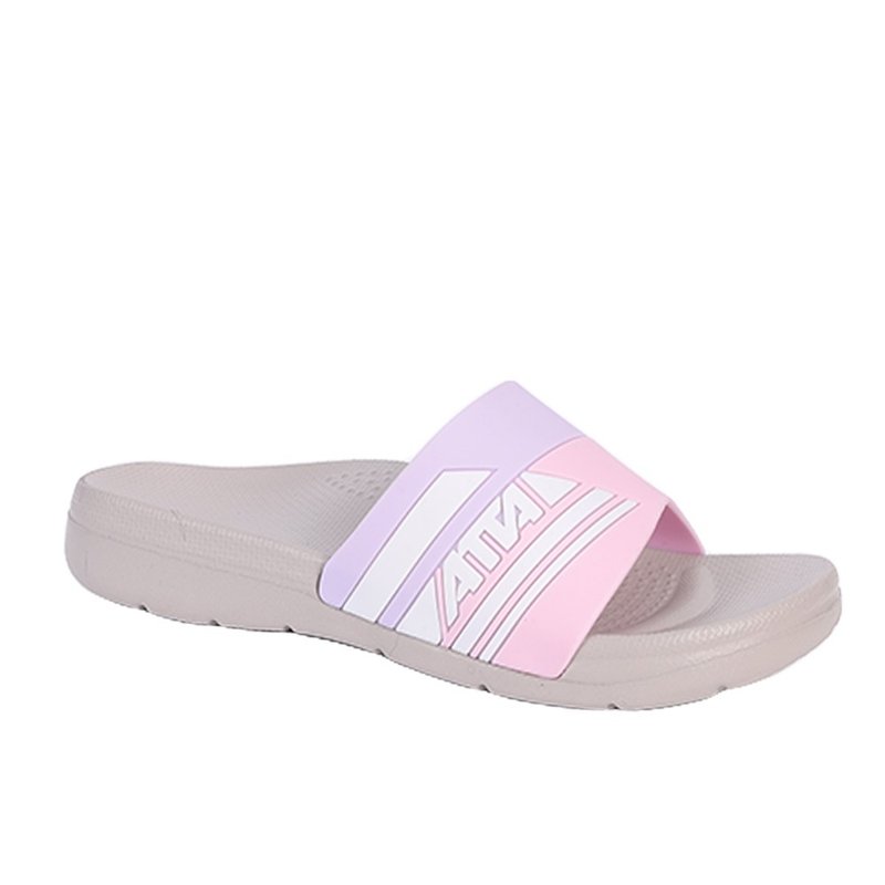 【ATTA】Foot pressure dispersing flow line pressure equalizing slippers-pink and purple - รองเท้าแตะ - พลาสติก 