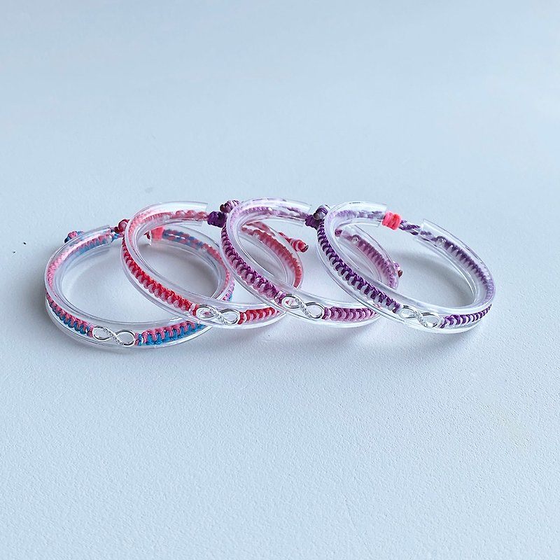 [Customized Gift] Four Constellation Lavender Hand-woven Bracelets/Bracelets - สร้อยข้อมือ - ขี้ผึ้ง สีม่วง