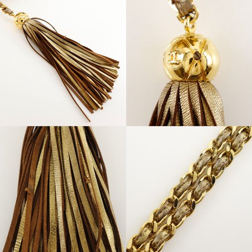 日本直送】シャネル CHANEL フリンジチェーンショルダー ショルダー