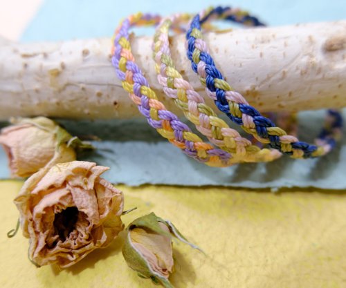 aha handmade == 編織手環✕防水南美蠟線==【結】夏日新配色