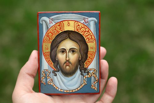 Orthodox small icons hand painted orthodox christian Jesus Christ icon, miniature religious painting