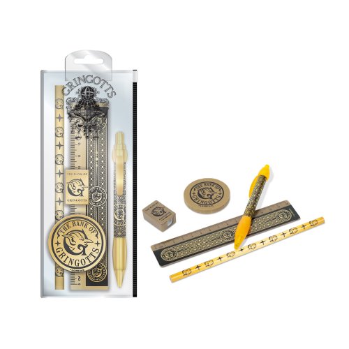 Pyramid UK 【原裝英國入口】 哈利波特古靈閣巫師銀行五合一文具套裝