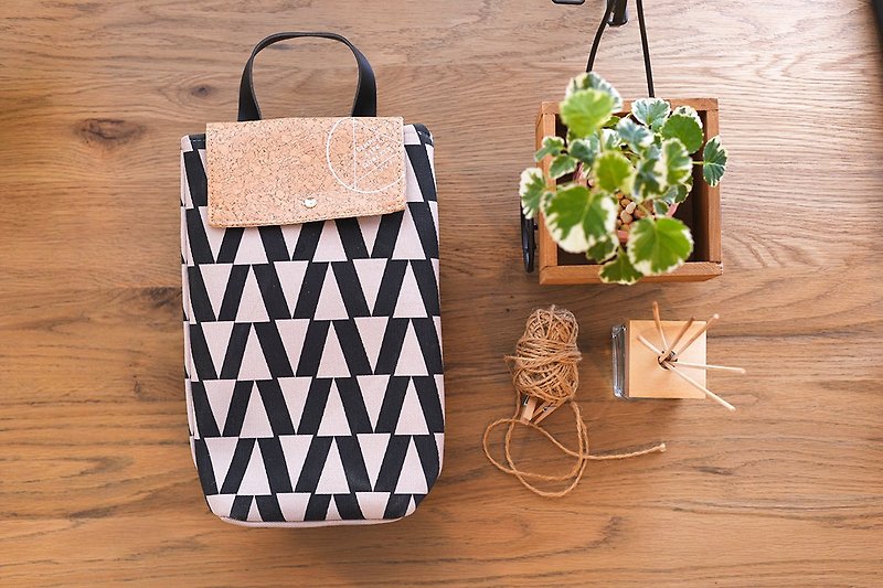 Cozy- Nordic simple storage bag (powder orange) - Storage - Cotton & Hemp Pink