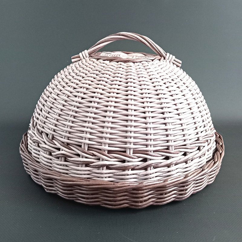 Wicker bread box. Bread basket. Bread storage. Wicker basket - กล่องเก็บของ - กระดาษ สีนำ้ตาล