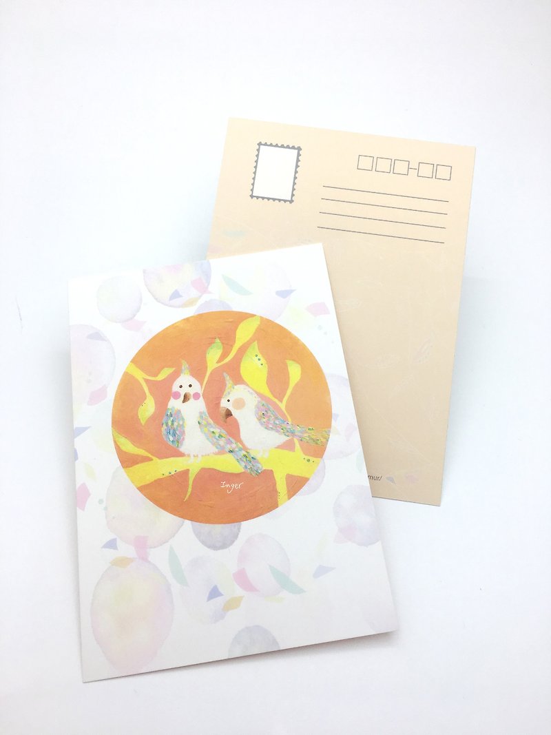 [Two Sunbird Friends] Postcard