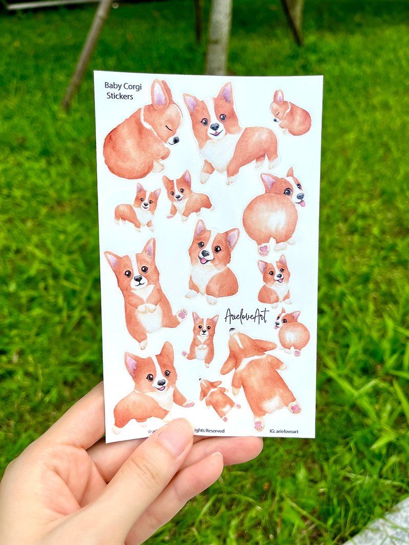 Cute corgi stickers - Stickers - Paper 