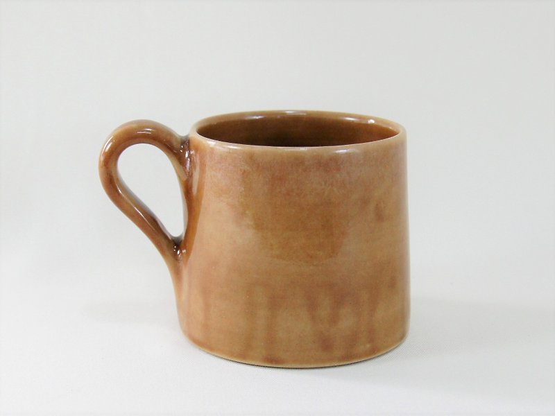 Starry Purple Mountain Cup, Tea Cup, Mug, Water Cup, Coffee Cup-About 350ml - แก้วมัค/แก้วกาแฟ - ดินเผา สีกากี