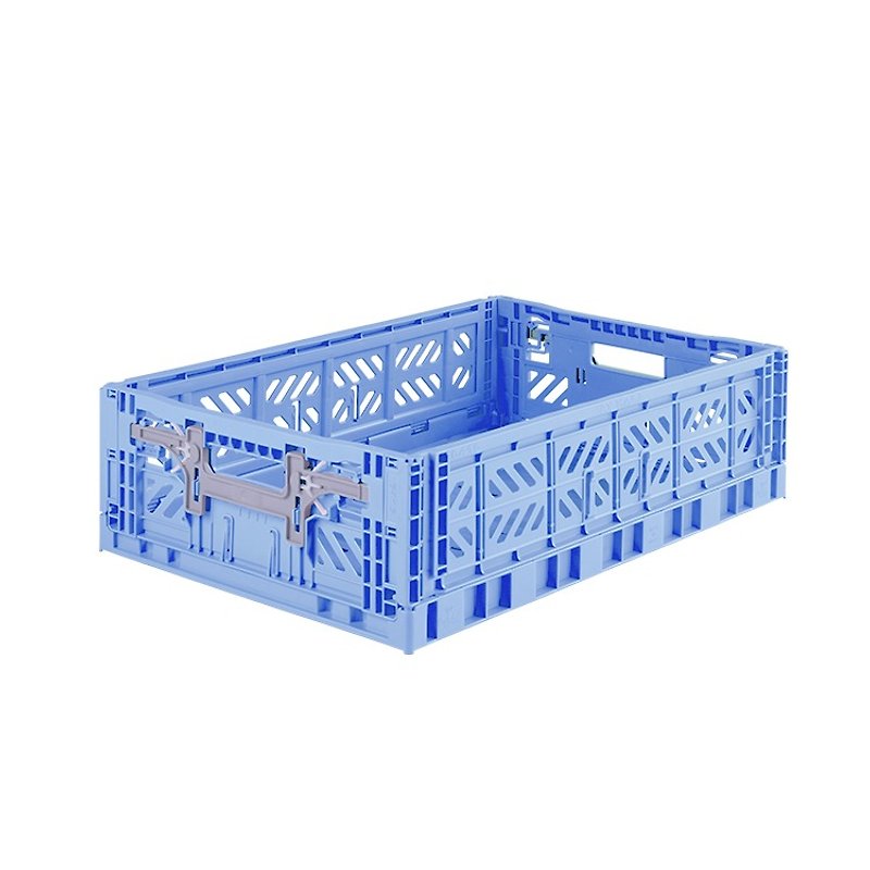 塑膠 收納箱/收納用品 - 土耳其Aykasa折疊收納籃(L15)-寧靜藍