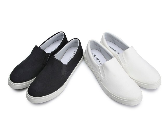 スーパーベーシック 白黒 メンズ ローファー 2BM18 - ショップ