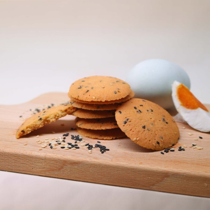 【Farewell Gift】Salted Egg and Sesame Crispy Cookie - คุกกี้ - อาหารสด สีใส