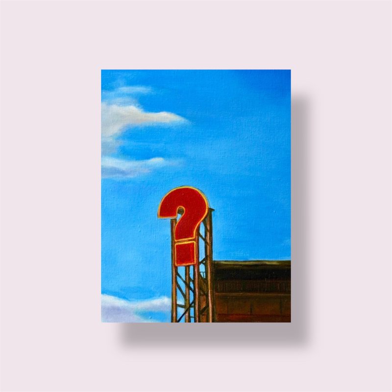 問號天空 - 海報/掛畫/掛布 - 棉．麻 