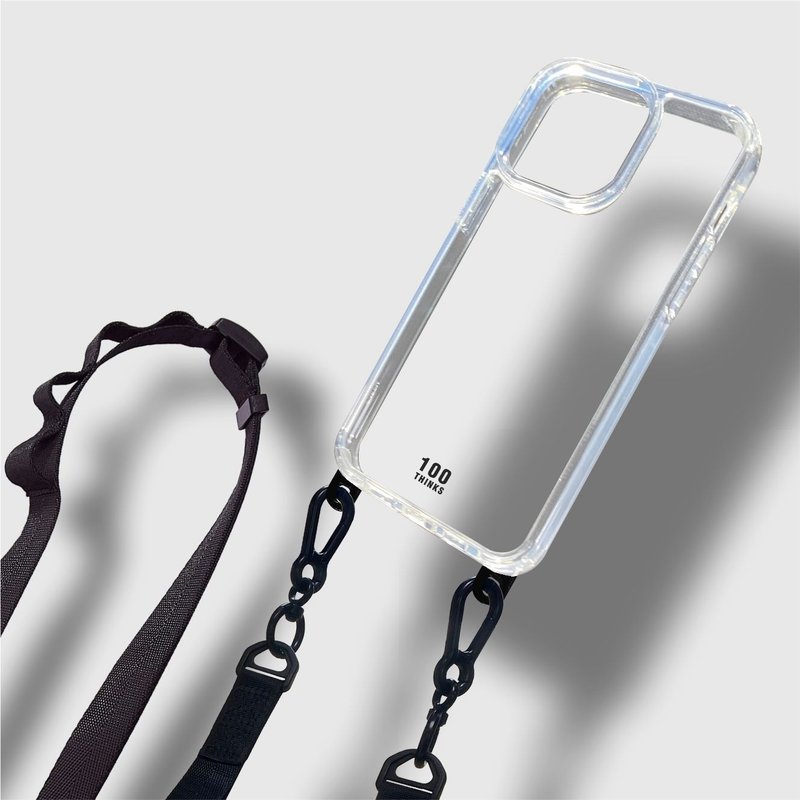 【客製禮品】德國拜耳高透耐黃雙鉤手機殼+掛繩套組 iphone手機殼 - 手機殼/手機套 - 塑膠 多色
