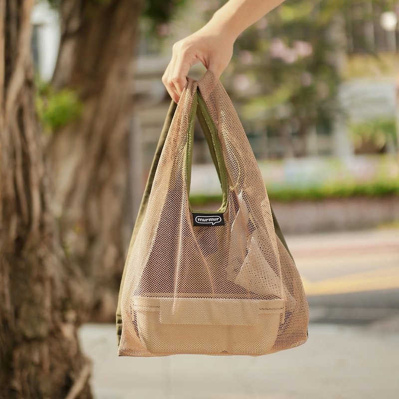 Lunch bags Shopping bags - กระเป๋าถือ - เส้นใยสังเคราะห์ สีเขียว