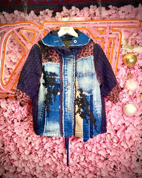 FirstEditionDesign Denim Crazy Patchwork Jacket