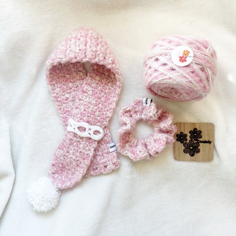 Cccainiy現貨 獨家特製手混線 柔軟毛系 粉白金絲系 100g - 編織/刺繡/羊毛氈/縫紉 - 聚酯纖維 