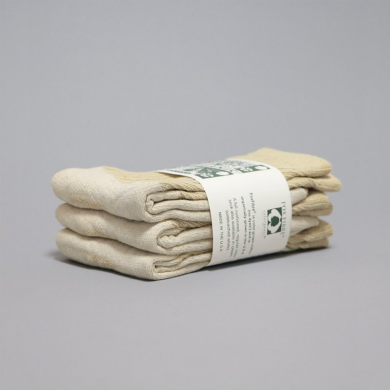 Organic Threads 有機棉中筒襪 - 奶油綠