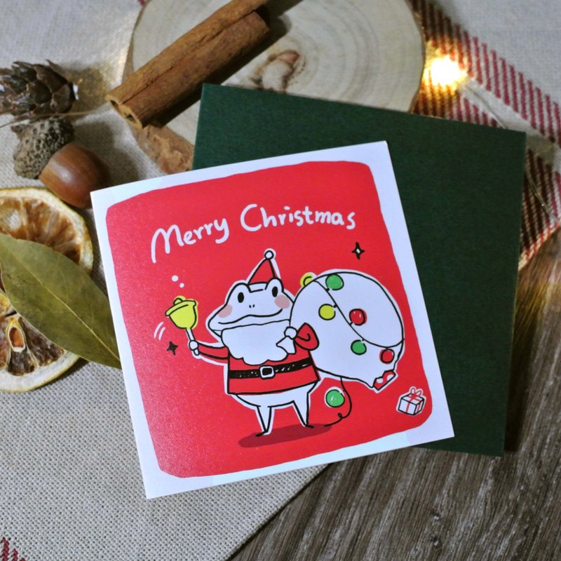 Christmas Gift Card |Santa Guagua - การ์ด/โปสการ์ด - กระดาษ สีแดง