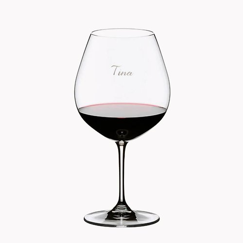 MSA玻璃雕刻 700cc【Riedel－Vinum系列】 Burgundy勃根地紅酒杯刻字 商務送禮