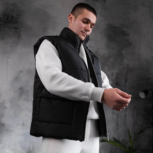 Vesla 商店 Men's vests, Tactical vest, Waterproof vest, Black vest,Vest