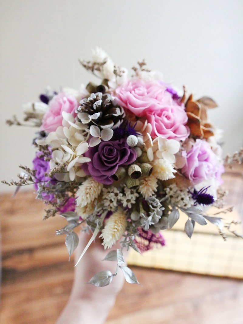 │不凋花/乾燥花捧花│♥Beauté Spring不凋花捧花♥  ♪可客製化♪ - 盆栽/植栽 - 植物．花 