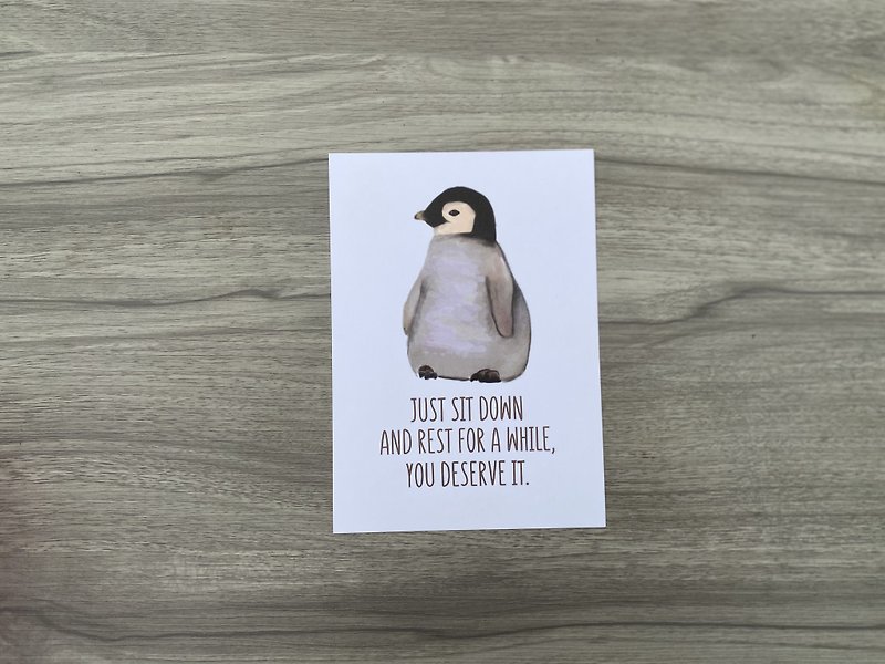 ペンギン/ポストカード - カード・はがき - 紙 ホワイト