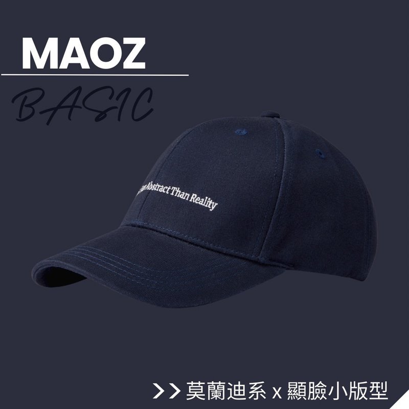【MAOZ】深霧藍黑棒球帽 - 帽子 - 棉．麻 透明