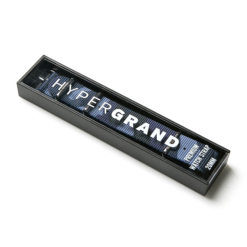 HYPERGRAND x WISDOM - NAVY CAMOUFLAGE 深藍迷彩 錶帶 (銀釦) - 女錶 - 其他材質 藍色