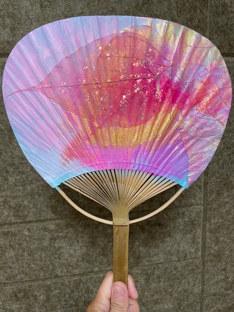 Shiny Japanese uchiwa fan/paper fan - Other - Paper Multicolor