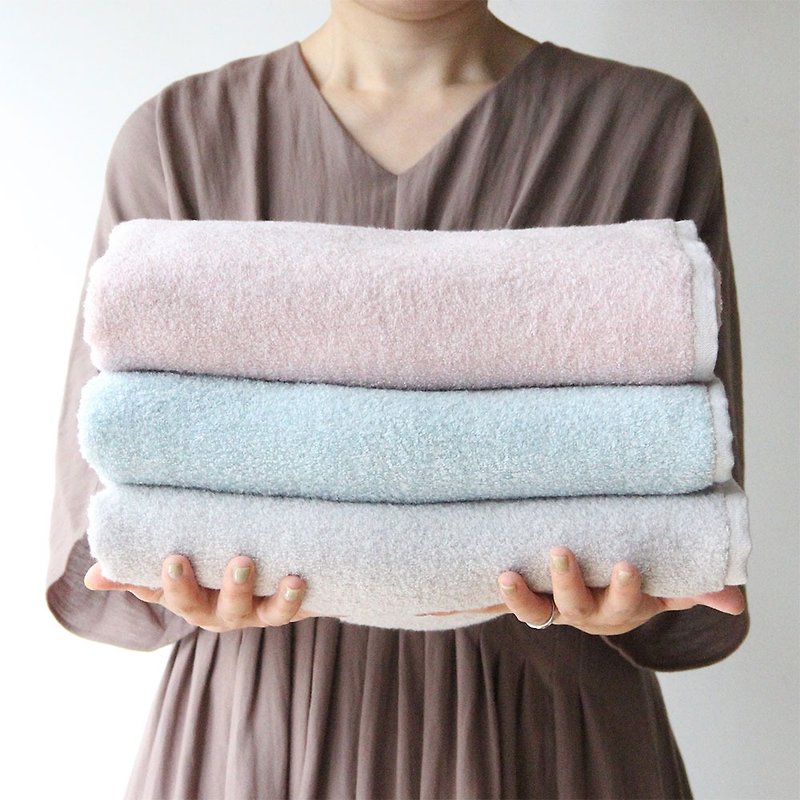 【kontex】Imabari GREIGE series mixed color soft untwisted bath towel/towel (L-70x130 cm) - Towels - Cotton & Hemp Multicolor